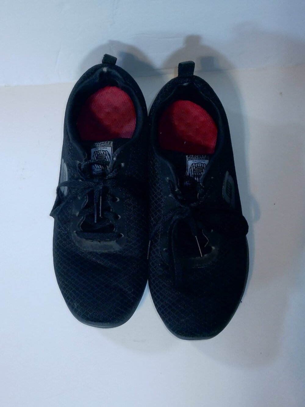Skechers Work Slip Resistant Black Mesh Shoes Women's Size 6 Wide Fit - Picture 2 of 12